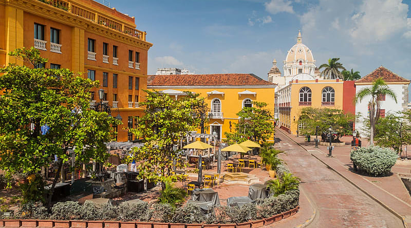 Santa Teresa Square in Cartagena, Colombia