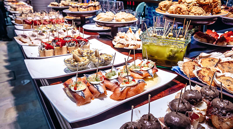 Pintxos in San Sebatian, Spain