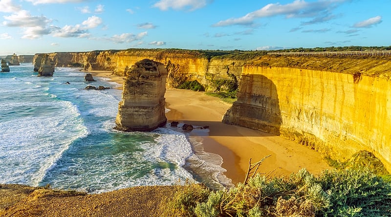 The Twelve Apostles at sunset in Australia