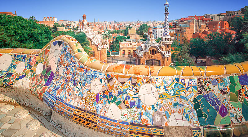 Park Guell, Barcelona, Spain