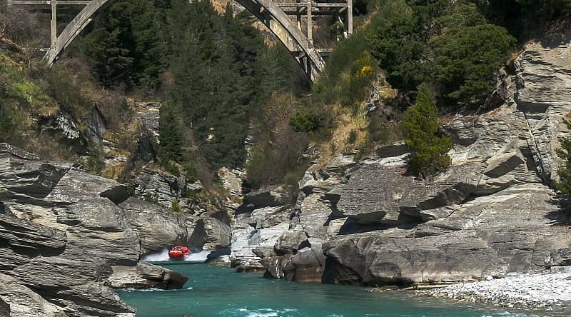 Go down the Shotover River by jet boat, Queenstown, New Zealand