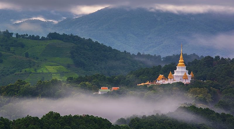 Supta in the northern mountain tea plantations of Chiang Rai, Thailand