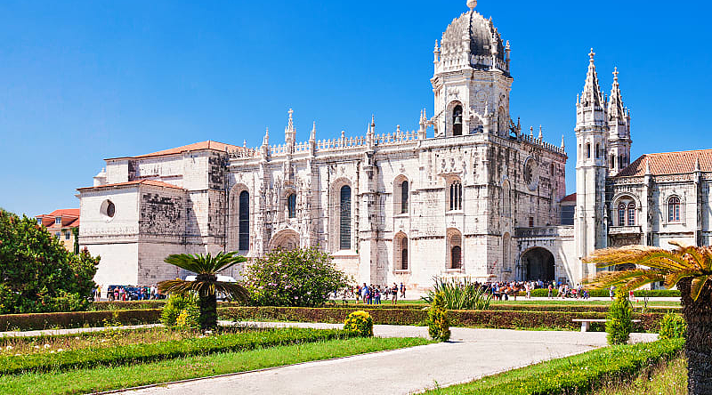 Jeronimos Monastery in Lisbon, Portugal.
