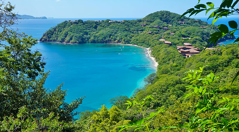 Guanacaste coastline in Costa Rica