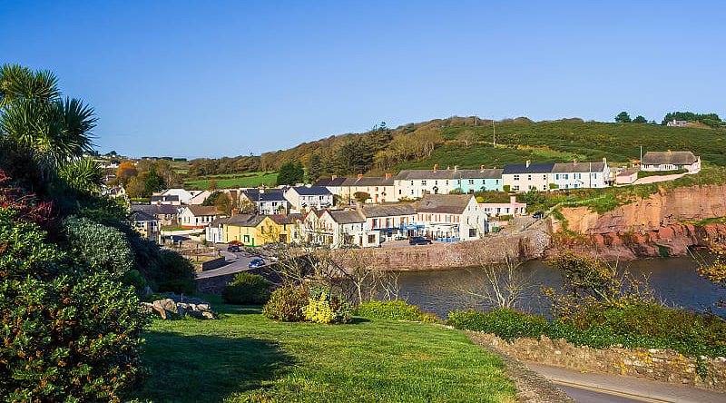 Charming Dunmore East Village in County Waterford, Ireland