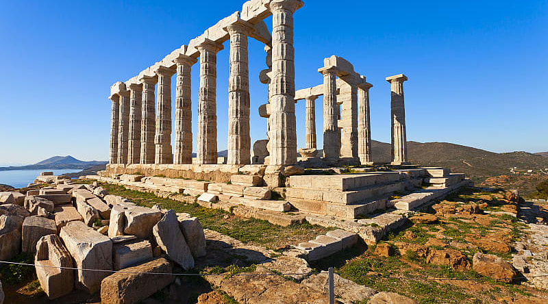 Poseidon Temple at Cape Sounion in Greece