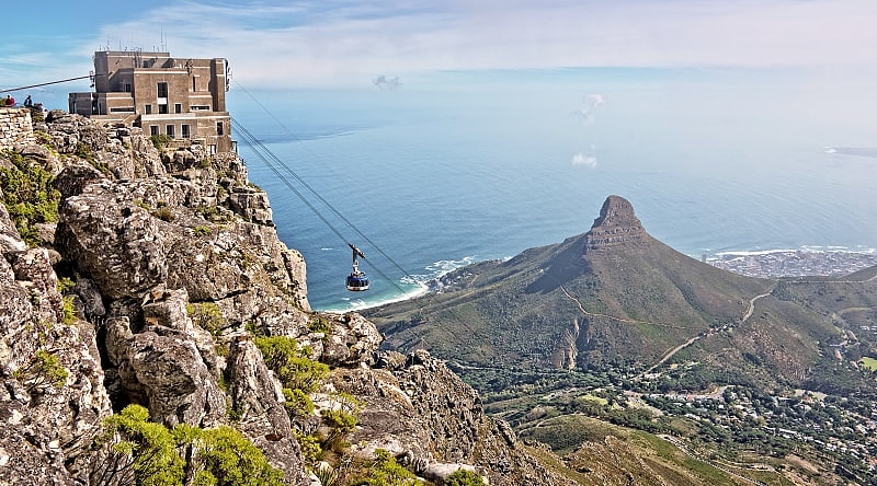 Cape town cable car in South Africa