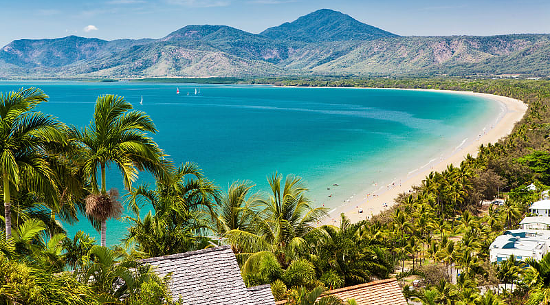 Four Mile Beach in Port Douglas, Queensland, Australia