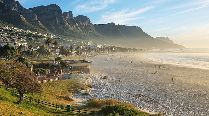 Camps bay beach in Cape Town, South Africa