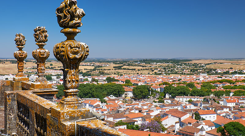 View from the balcony of the Sé Catedral de Évora, Portugal