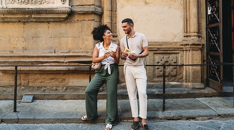 Couple in Florence, Italy.