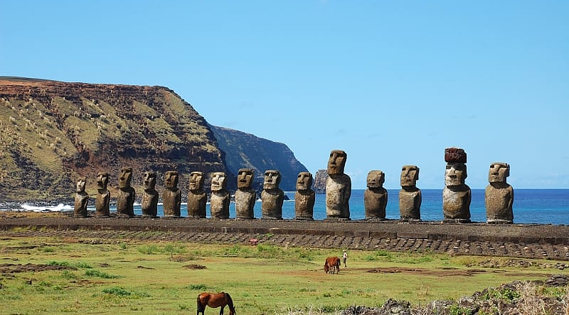 Moai statues on Easter Island
