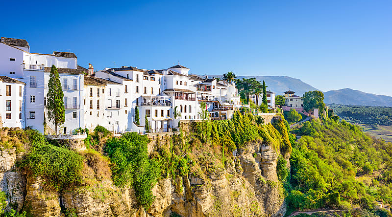 Moorish pueblos blancos in Ronda, Spain