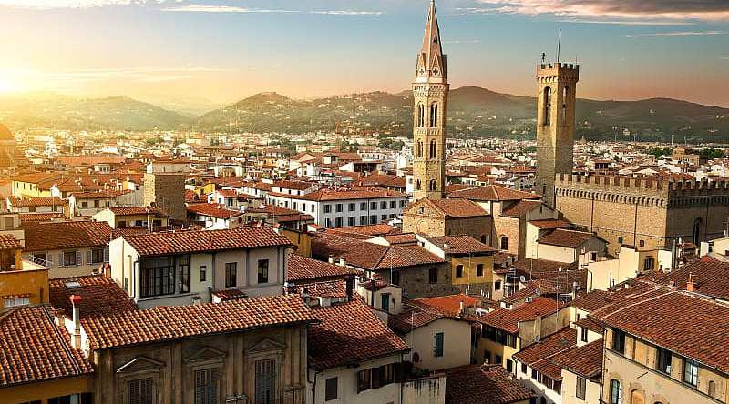Florence in the morning sun, Italy