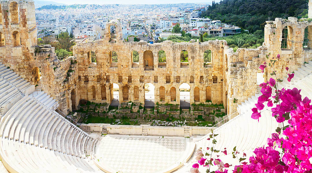 Cup of Herodes Atticus Amphitheater of Acropolis, Athens.