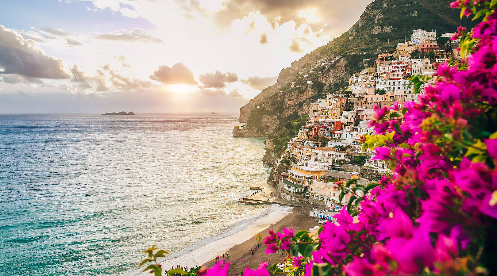 Sunrise in Positano, Italy