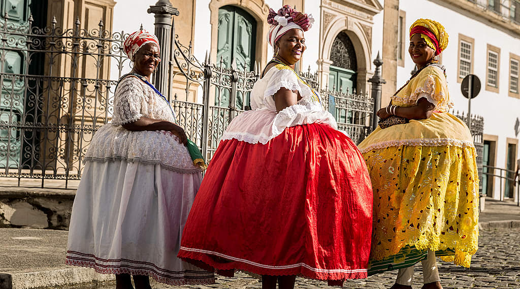 Baianas in Salvador de Bahia, Brazil.