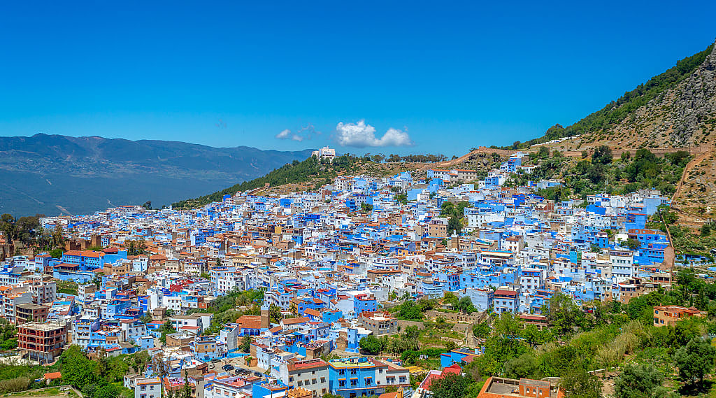 The blue city of Chefchaouen, Morocco