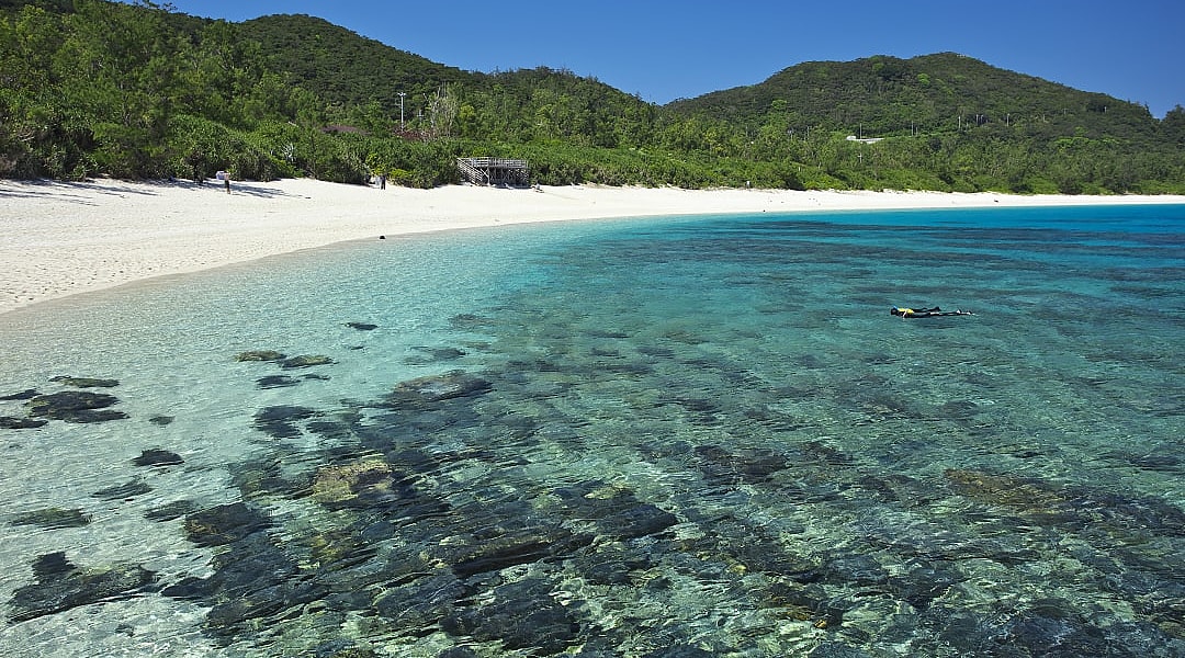 Furuzamami Beach on Zamami Island, Japan
