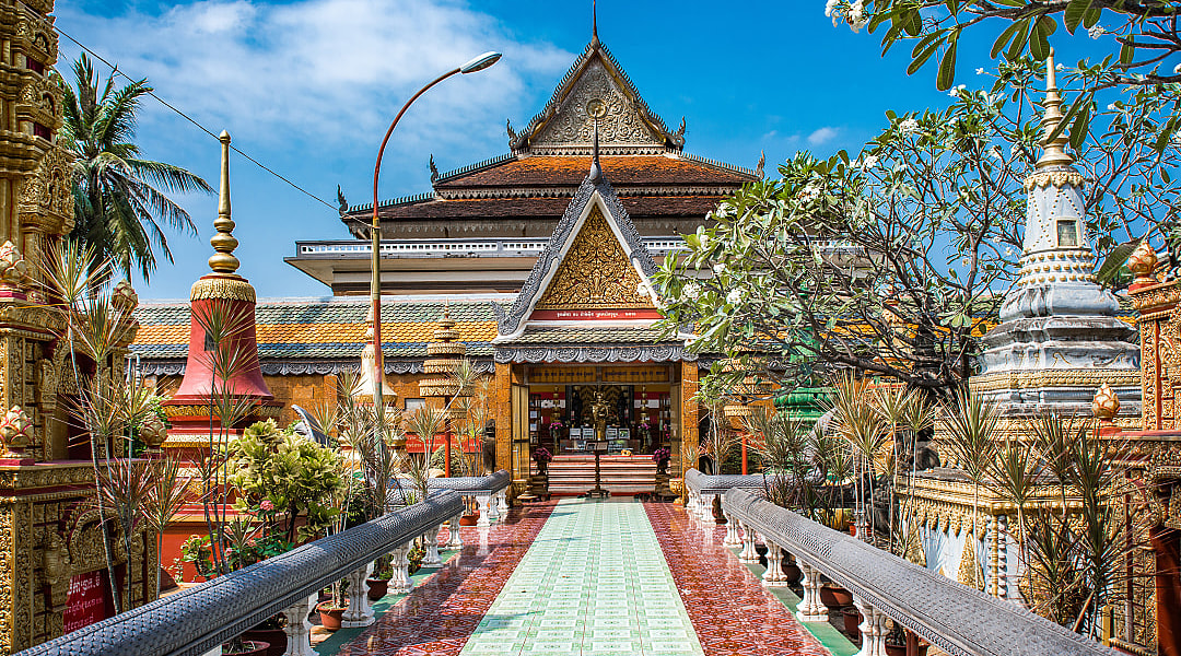 Wat Preah Prom Rath Temple in Cambodia