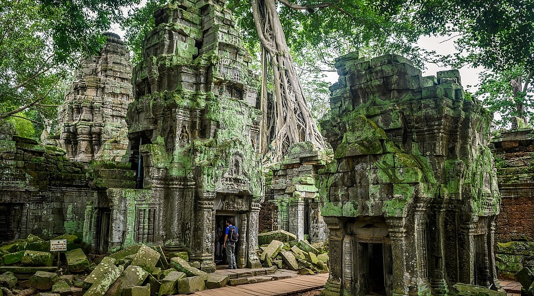 Wat Ta Prohm Temple in Siem Reap, Cambodia