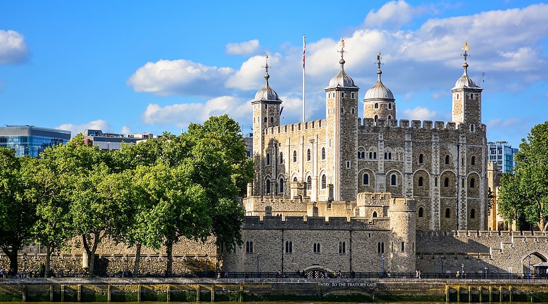 The Tower of London in London, England