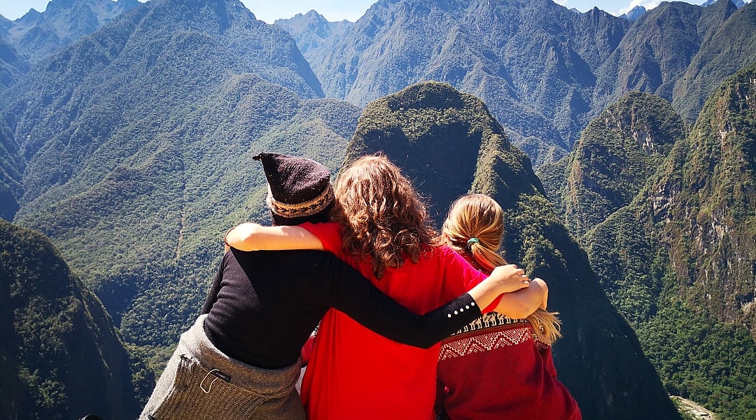 Family in Machu Picchu, Peru