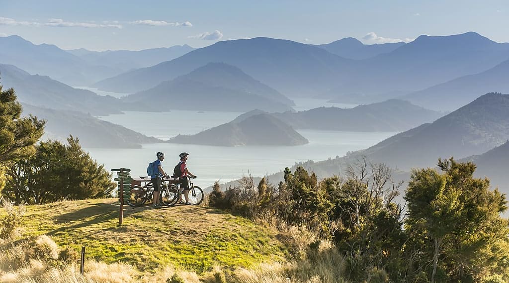 Biking in Marlborough Sounds, New Zealand. Photo courtesy MarlboroughNZ