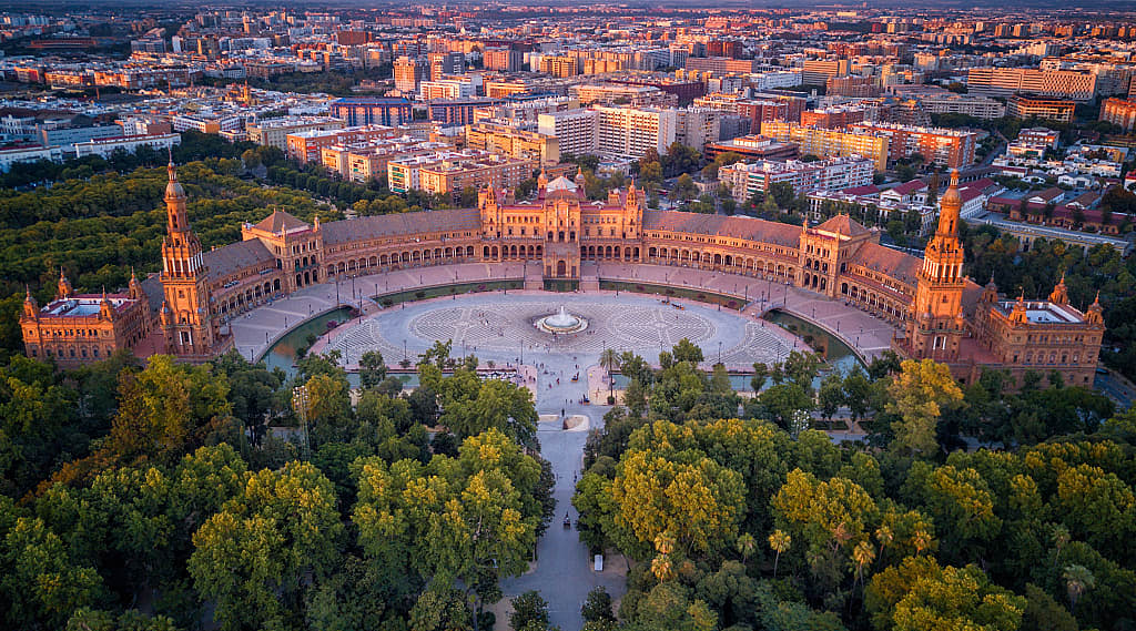 Plaza d'Espańa in Seville, Spain
