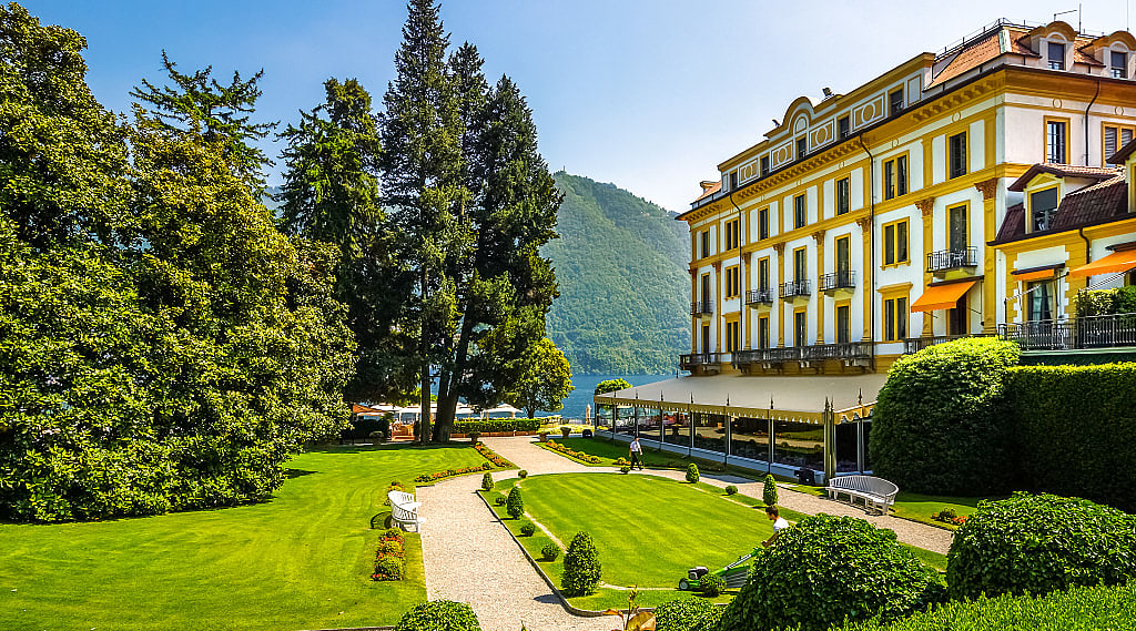 Villa d’Este, five star accommodations on Lake Como dating from the 16th century