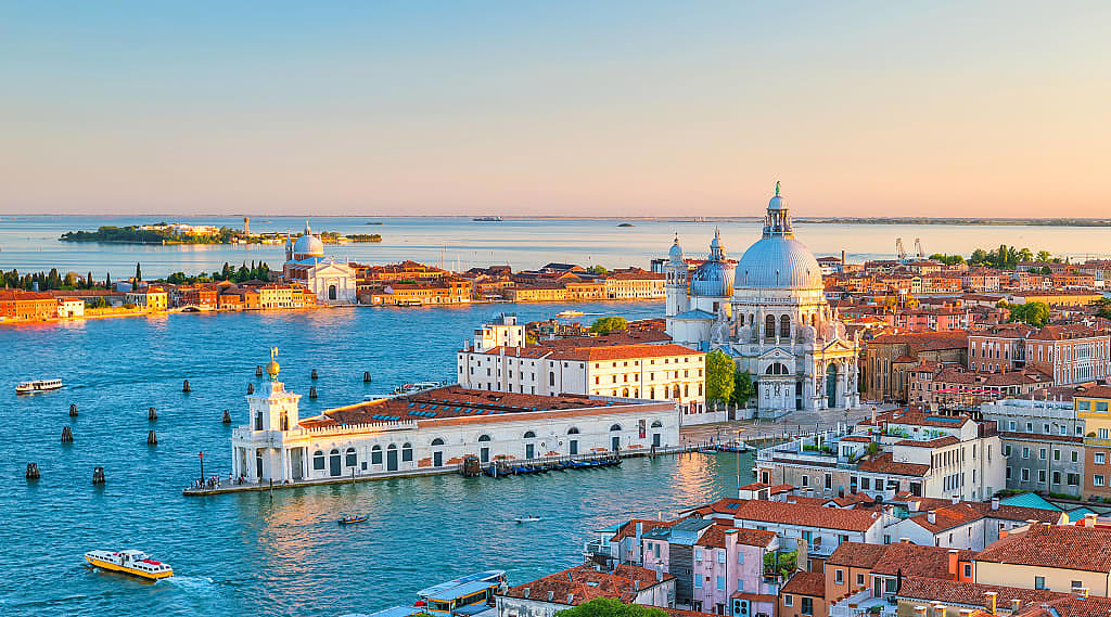 Bird's eye view of Venice, Italy