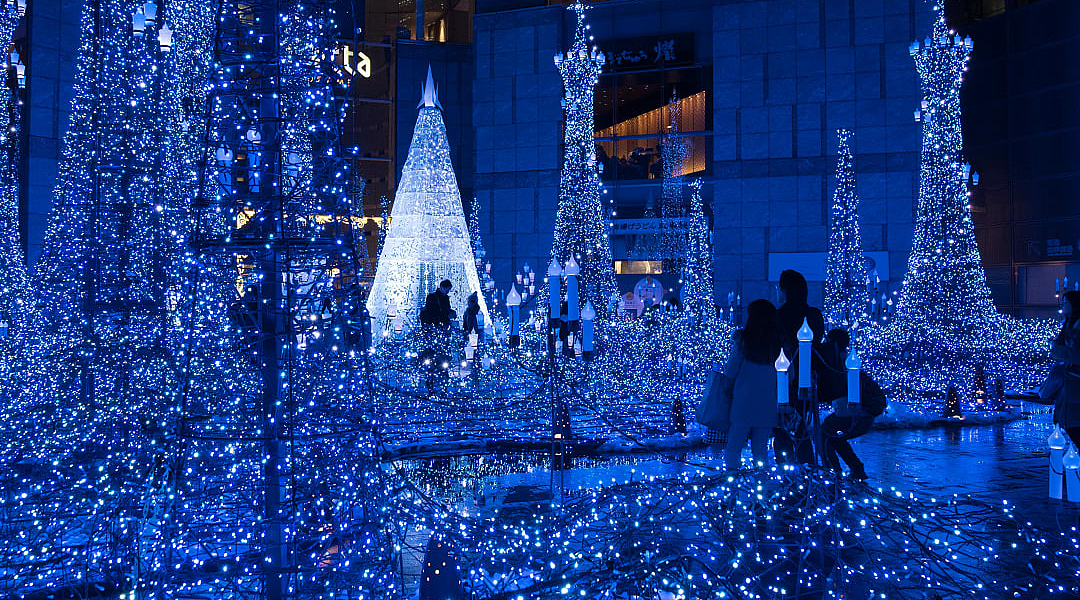 Christmas illuminations in Tokyo, Japan