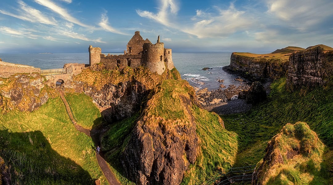 Dunluce Castle in Bushmills, Northern Ireland