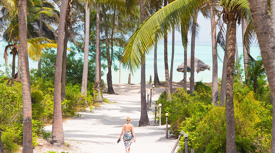 Paje Beach in Zanzibar, Tanzania