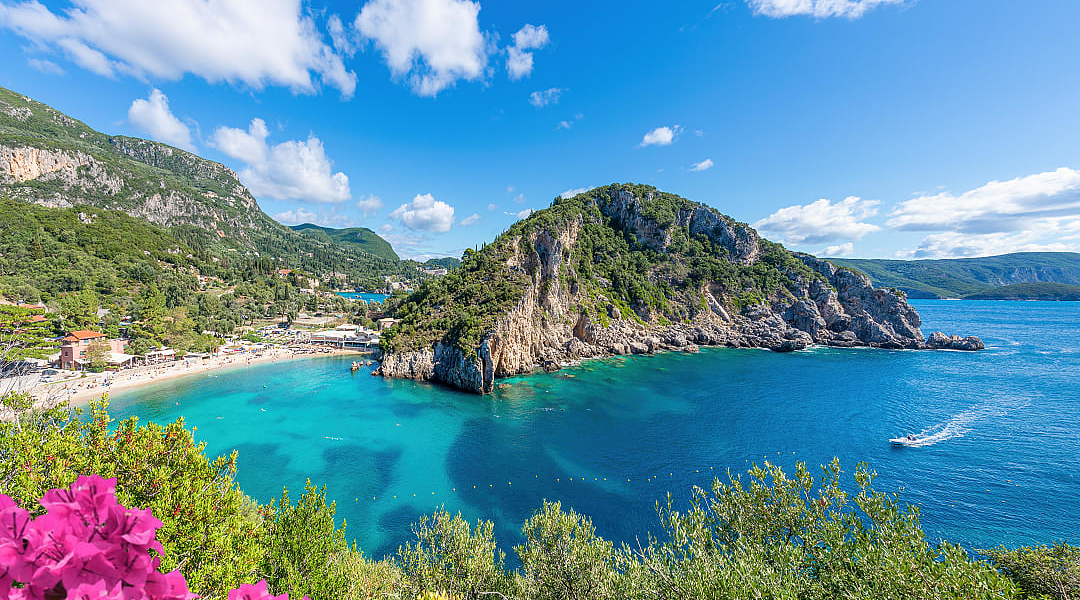 Palaiokastritsa in Corfu, Greece