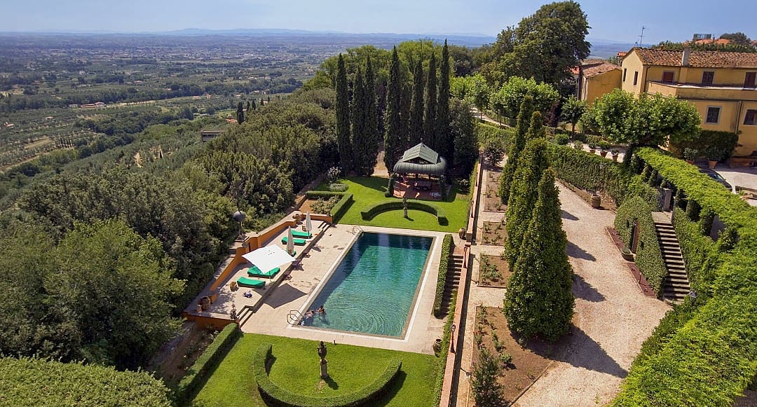 Luxurious Villa accommodations in the Tuscan hills of Florence, Italy