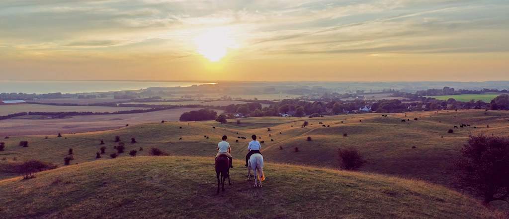 Møn at sunset. Photo courtesy of: Bona Fide Stories, VisitDenmark Møn at sunset. Photo courtesy of: Bona Fide Stories, VisitDenmark