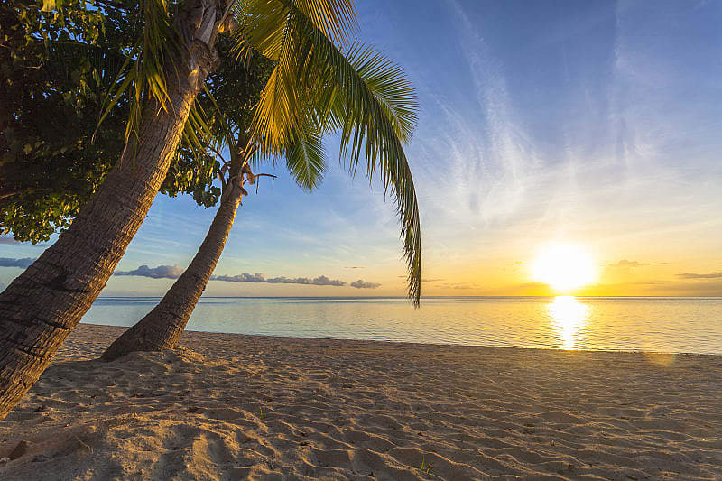 Enjoy a romantic beach picnic with your partner on a desert island