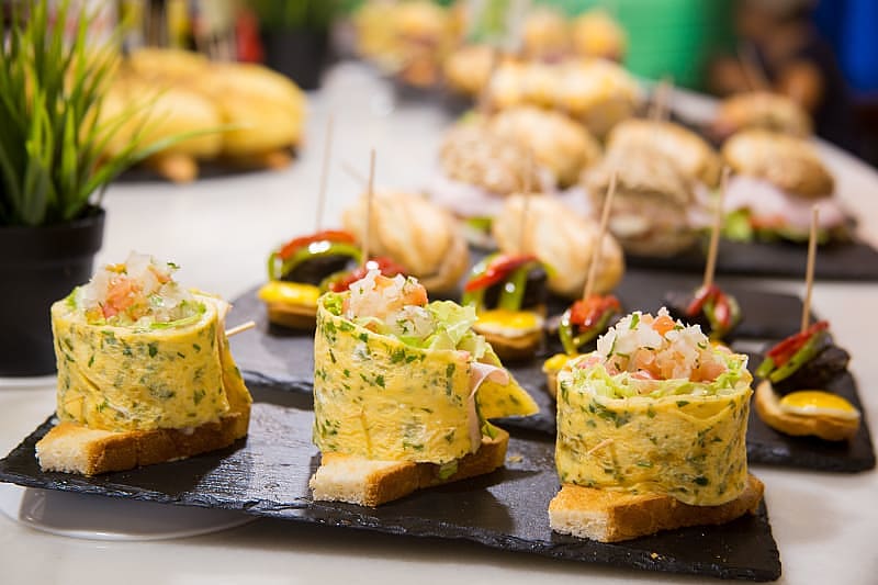 Typical Spanish tapas from Bilbao