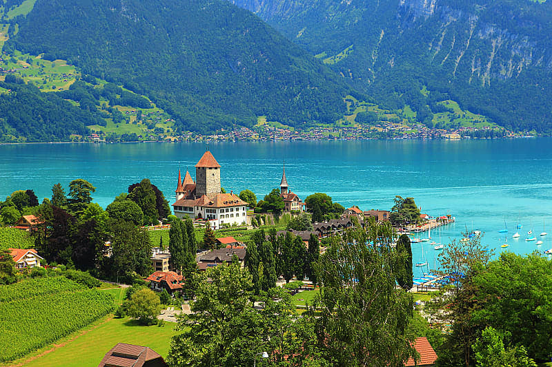 Lake in Switzerland