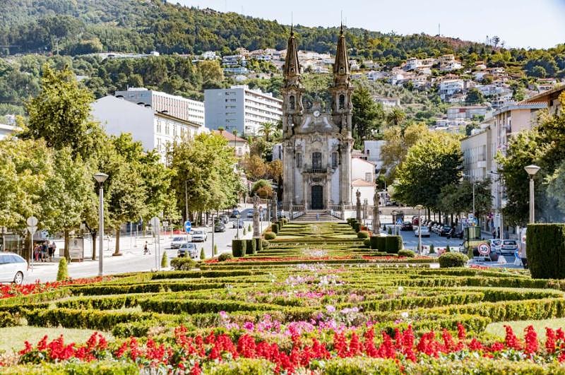 Ancient church of Guimaraes town, Portugal