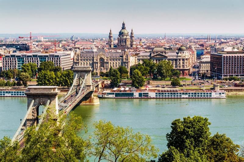 View of Budapest, the capital of Hungary.
