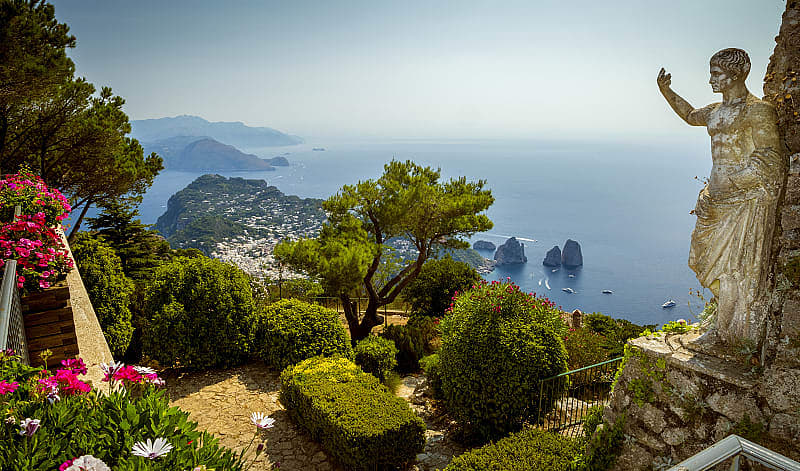Cardens of Augustus in Capri, Italy Cardens of Augustus in Capri, Italy.