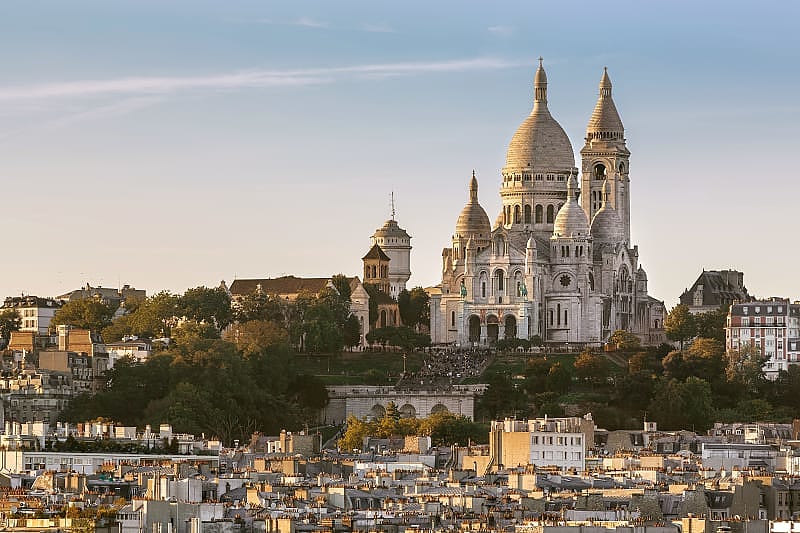 Bohemian charm of the Basilica of Montmartre, Paris
