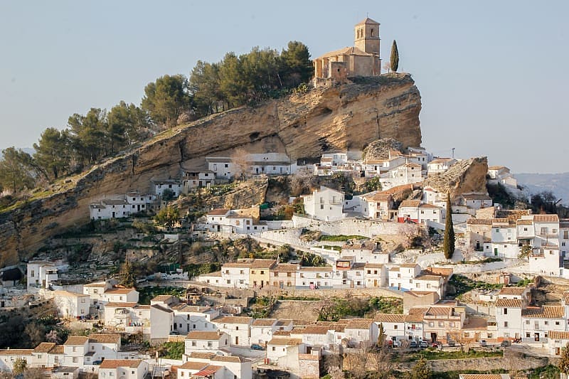 Montefrio basking in the southern Spanish sun, Granada, Spain