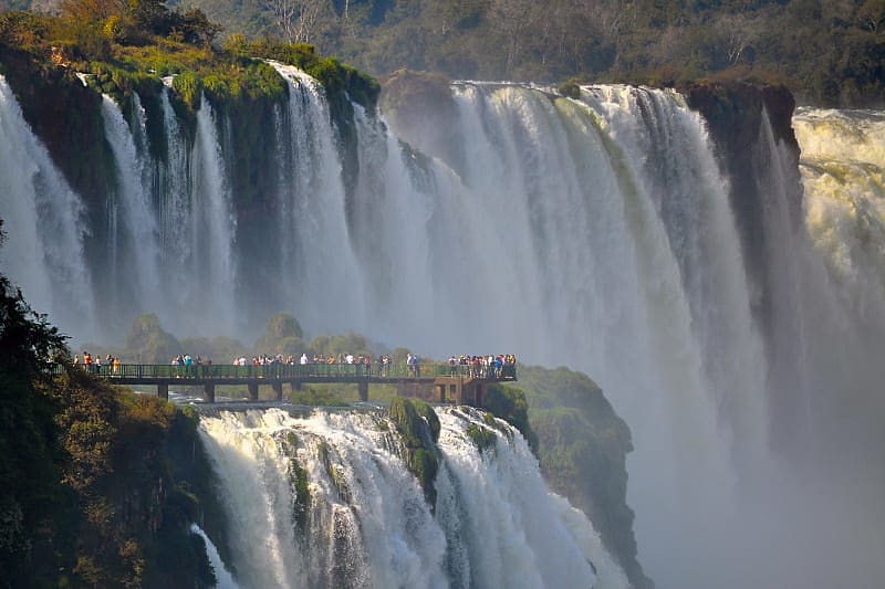 the impressive power of the rushing waters of the Iguazu Falls - Argentina is the perfect place for a couple to relax.