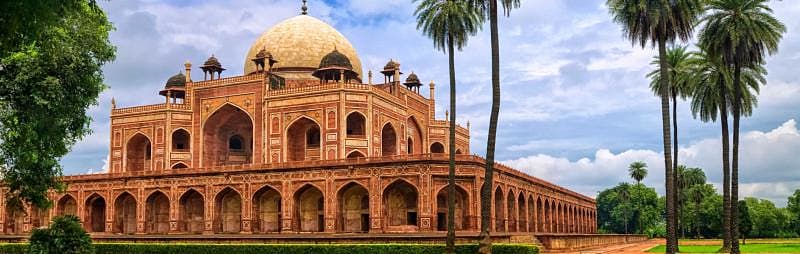 Dehli, India A view of Humayan's Tomb in Dehli, India