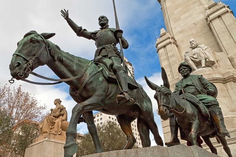 World Heritage Sites of Spain in One Week spain madrid don quixote and sancho panza