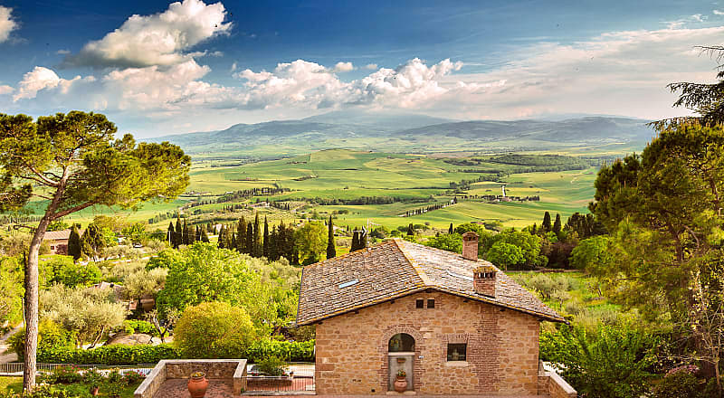 Landscape of Tuscany, Italy.