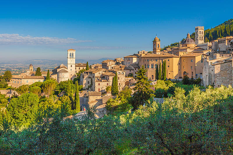 Umbrian Hills in the Midday Sun, Italy